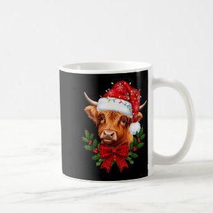 Scottish Highland Cow Christmas Funny Cow Lover Xm Coffee Mug
