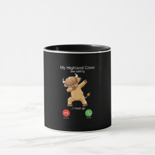 Scottish Highland Cow is Calling Mug