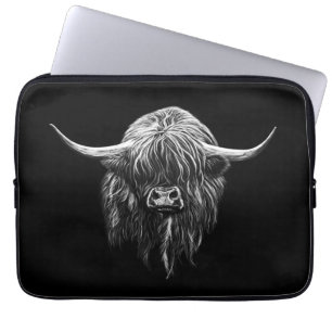 Scottish Highland Cow Laptop Sleeve