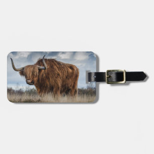 Scottish Highland Cow Luggage Tag