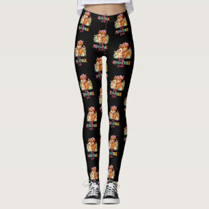 Scottish Highland Cow Mom Happy Mother's Day Leggings