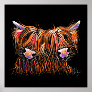 SCoTTiSH HigHLaND CoW ' THe LoVeLieS ' by SHiRLeY Poster