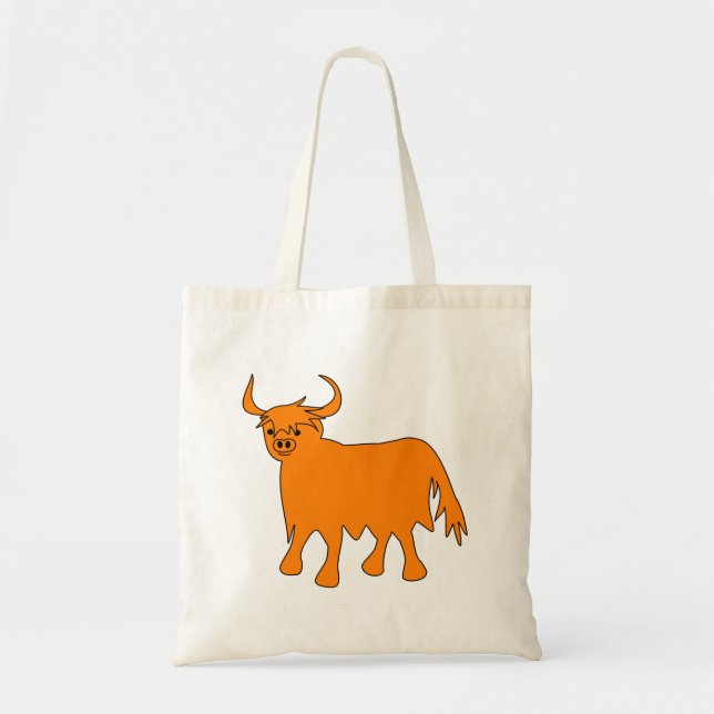 Scottish Highland Cow tote bag image (Front)