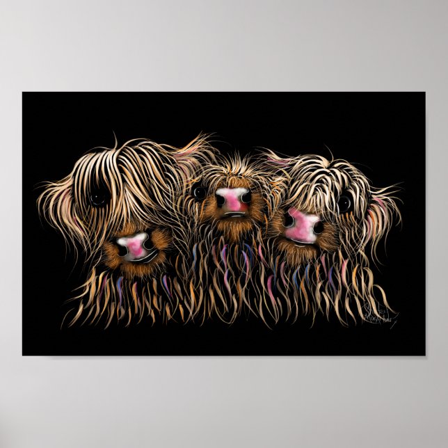 SCoTTiSH HigHLaND CoWS ' THe McDouGHNuTS ' Poster (Front)