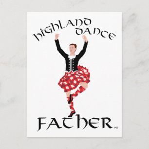 Scottish Highland Dance Father Postcard