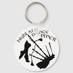 Scottish Highland Dance Piper Keychain