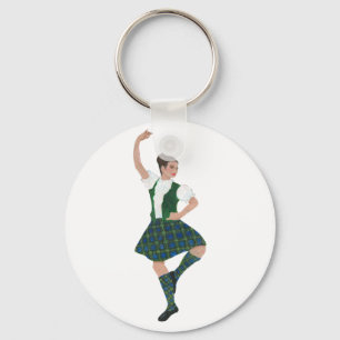 Scottish Highland Dancer Campbell Keychain