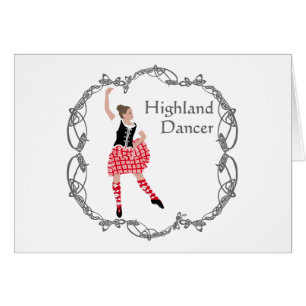 Scottish Highland Dancer Celtic Knotwork Rouge