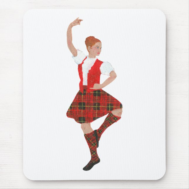 Scottish Highland Dancer Erskine Tartan Mouse Pad (Front)