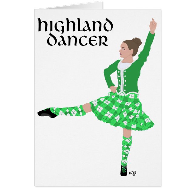Scottish Highland Dancer Green (Devant)