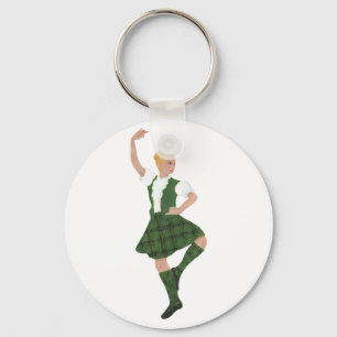 Scottish Highland Dancer Henderson Tartan Keychain