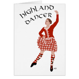 Scottish Highland Dancer in Red