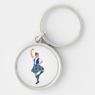 Scottish Highland Dancer - Nevil Plaid Keychain