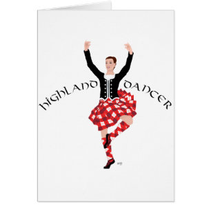 Scottish Highland Dancer Red and Black