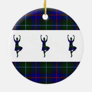 Scottish Highland Dancers double-sided Ceramic Ornament