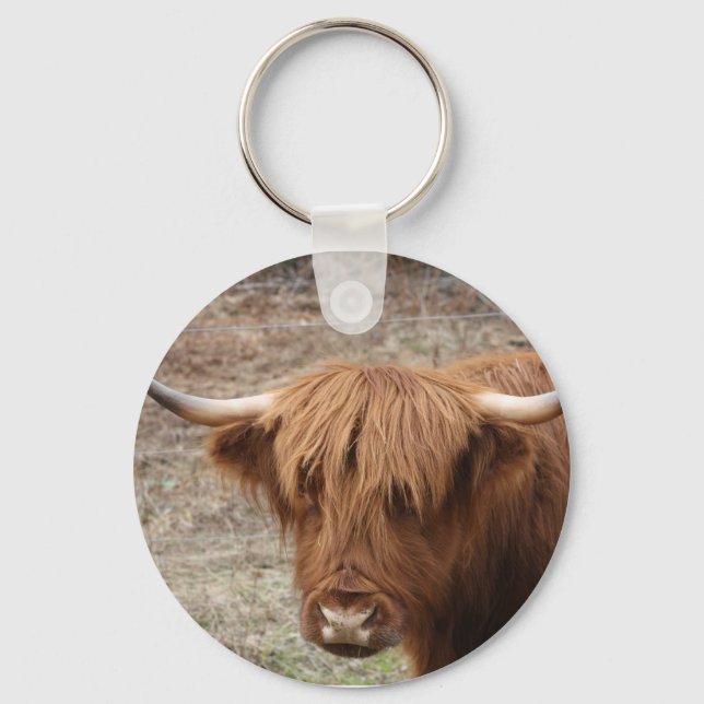 Scottish Highlander Keychain (Front)