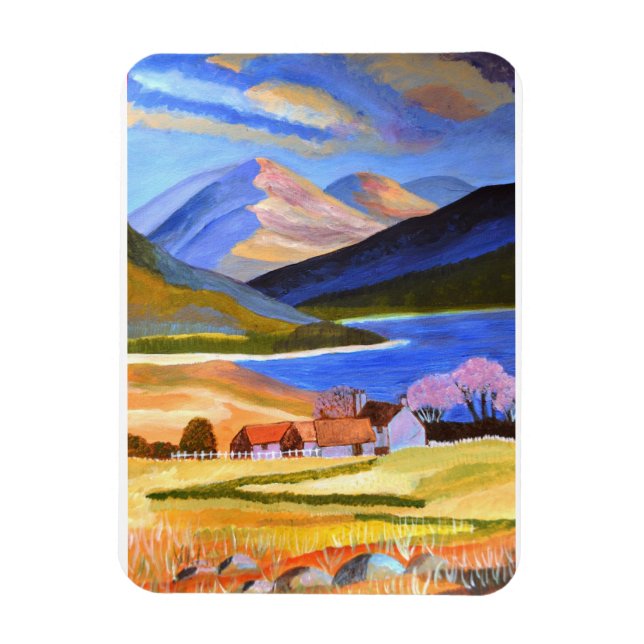 Scottish Highlands 2 Holiday Card Magnet (Vertical)