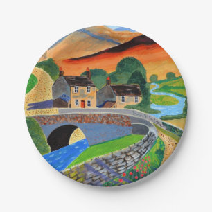 Scottish Highlands 2 paper plate