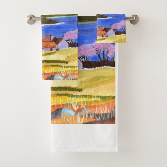 Scottish Highlands Bathroom Towel Set  (Insitu)