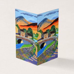 Scottish Highlands business card folded 