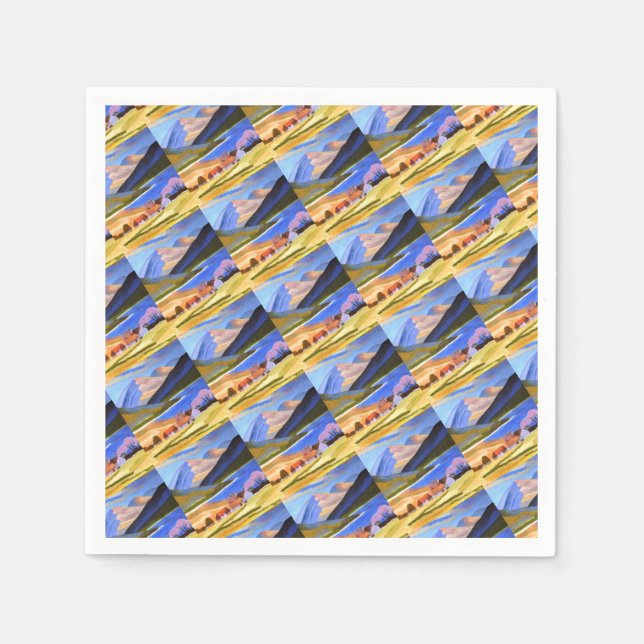 Scottish Highlands Paper Napkin (Front)