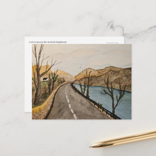 Scottish Highlands Postcard (Front/Back In Situ)