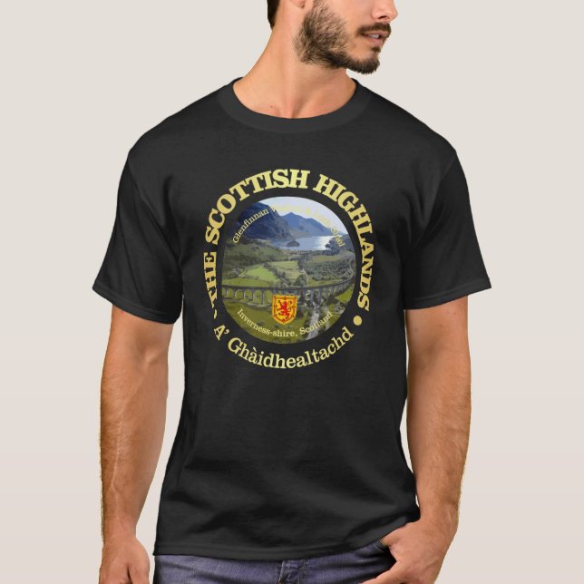 Scottish Highlands retro funny T-Shirt (Front)
