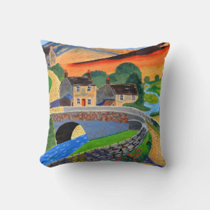 Scottish Highlands throw pillow