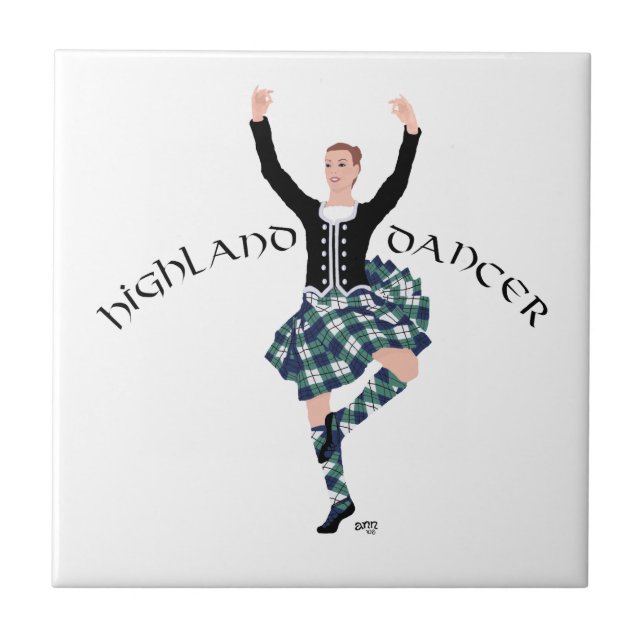 Scottish Higland Dancer - Fling Tile (Front)