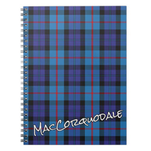 Scottish Honour Clan MacCorquodale Tartan Notebook