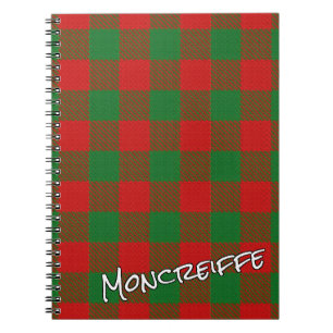 Scottish Honour Clan Moncreiffe Tartan Notebook
