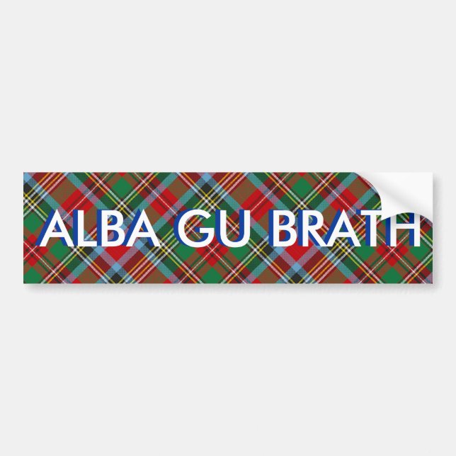 Scottish Independence Alba Gu Brath Bumper Sticker (Front)
