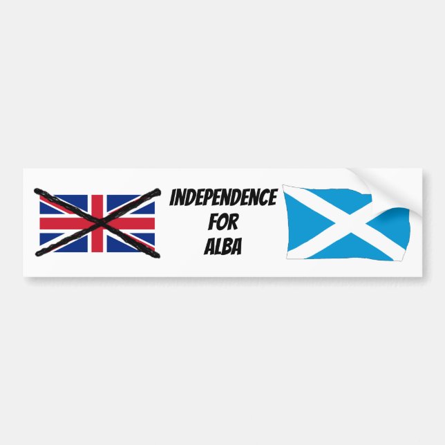 Scottish Independence bumper sticker  (Front)