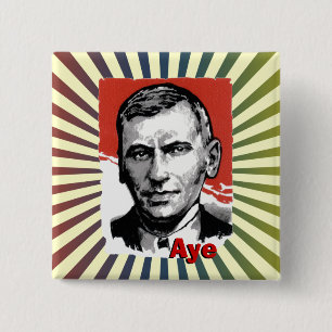 Scottish Independence John Maclean Aye Badge 2 Inch Square Button