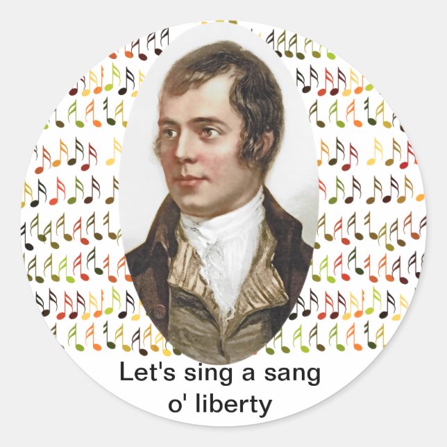 Scottish Independence Liberty Song Sticker (Front)