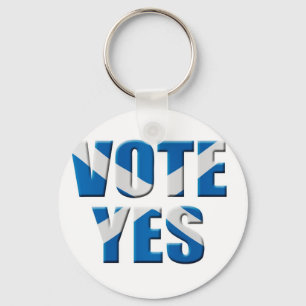 Scottish independence referendum - vote yes keychain