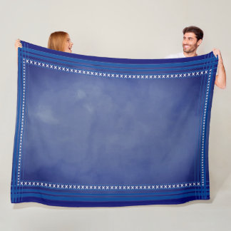 Scottish Inspired Blue Fleece Blanket