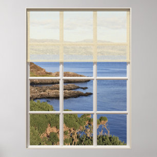 Scottish Island View from Window Poster