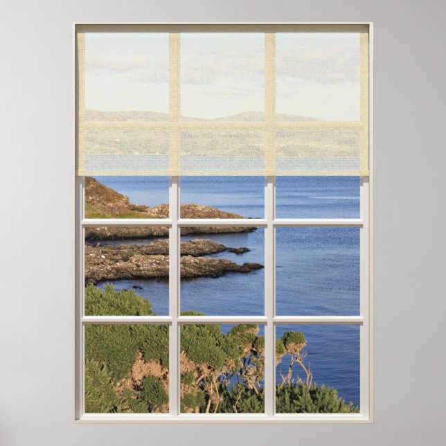 Scottish Island View from Window Poster (Front)