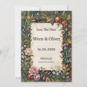 Scottish Italian Heritage Save the Date Card