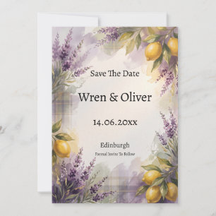 Scottish Italian Heritage Save the Date Card