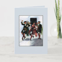 Scottish kilt dance book illustration