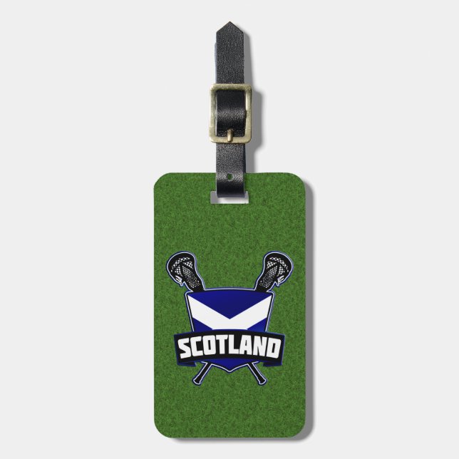 Scottish Lacrosse Luggage Tag Template (Front Vertical)