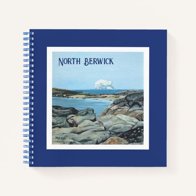 Scottish landscape sea coastal painting fine art  notebook (Front)