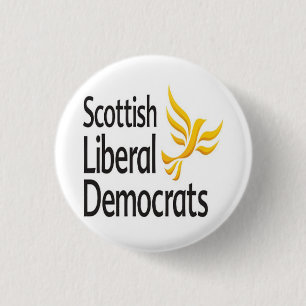 Scottish Liberal Democrats Logo 1 Inch Round Button