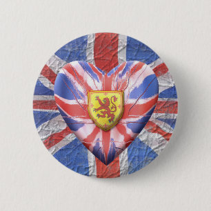 Scottish Lion 2 Inch Round Button