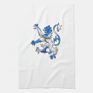 Scottish Lion In St. Andrew’s Colors Kitchen Towel