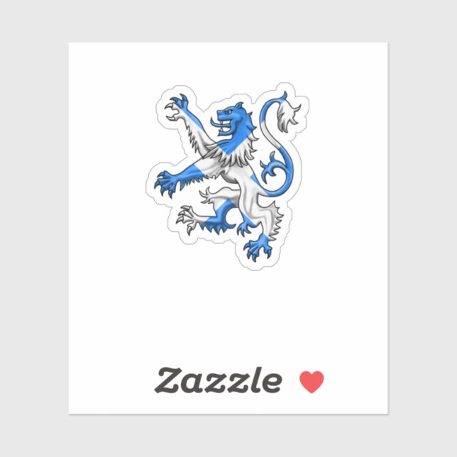 Scottish Lion In St. Andrew’s Colours (Sheet)