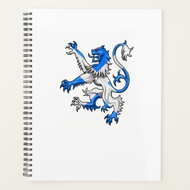Scottish Lion In St. Andrew’s Colours Planner (Front)