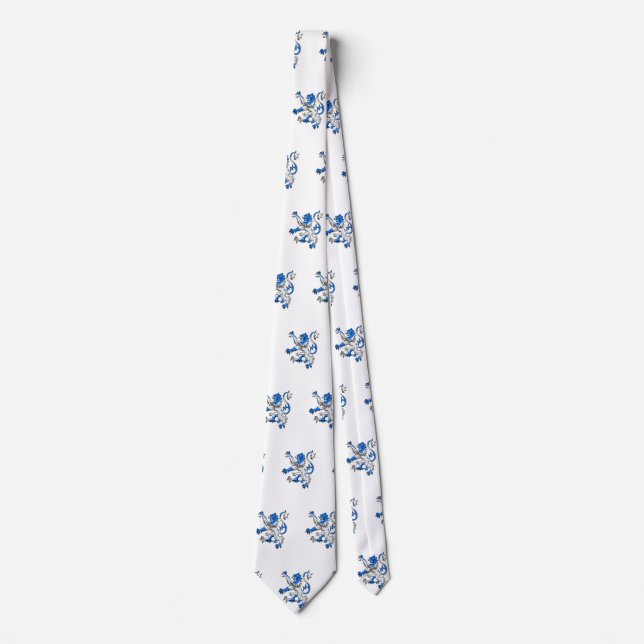 Scottish Lion Rampant Saint Andrew Cross Colours Tie (Front)